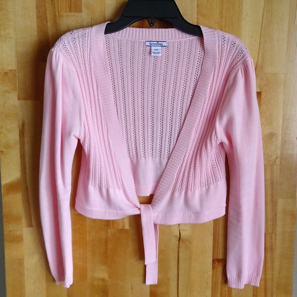 Heartstrings Pink Woven Sweater